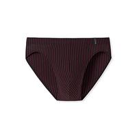 Schiesser Slip Supermini Long Life Soft gestreift Dunkelrot Herren Größe M