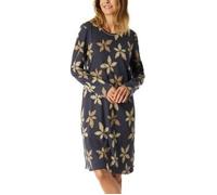 Nachthemd langarm Blumen graphit - Comfort Nightwear 40