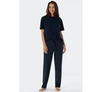 Schiesser Damen Schlafhose lang Baumwolle Gemustert - Mix + Relax