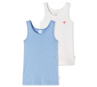 Schiesser Mädchen 2 Pack Unterhemd Unterwäsche Feinripp - Größe 92 bis 140