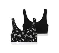 Schiesser Mädchen 2 Pack Unterwäsche - 95/5 Organic Bio Baumwolle Größe 140 Bis 176 Bustier