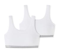 Schiesser Mädchen 2pack Bustiers Unterwäsche, Weiss, 176