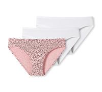 Schiesser Slips 3er-Pack Organic Cotton weiß/schwarze Punkte auf Powder Pink - 95/5 für Mädchen 152