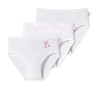 Schiesser Mädchen 3 Pack Slips Unterwäsche Feinripp - 100% Organic Bio Baumwolle - Größe 92 bis 140, Sortiert 1_180024, 128
