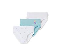 Schiesser Mädchen 3 Pack Slips Unterwäsche Feinripp - 100% Organic Bio Baumwolle - Größe 92 bis 140, Sortiert 2_180024, 98