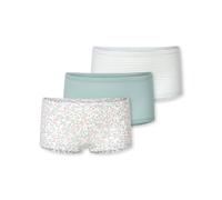 Schiesser Mädchen 3 Pack Unterwäsche Shorts hohe Passform - 95/5 Organic Bio Baumwolle - Größe 92 bis 140