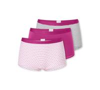 Schiesser Mädchen 3 Pack Unterwäsche Shorts weiches Bündchen - 95/5 Organic Bio Baumwolle - Größe 140 bis 202