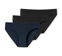 Schiesser Slips 3er-Pack Organic Cotton dunkelblau/ schwarz - 95/5 für Mädchen 140