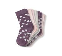 SCHIESSER Mädchen Socken, 5er Pack - "Legwear Kids", Muster, Baumwolmischung Lila 31-34