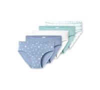 Schiesser Mädchen 5 Pack Slips Unterhosen - 95/5 Organic Bio Baumwolle - Größe 92 bis 140