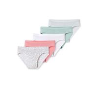 Schiesser Mädchen 5 Pack Slips Unterhosen - 95/5 Organic Bio Baumwolle Größe 92 Bis 140 Unterwäsche, Sortiert 7_181800, 104 EU