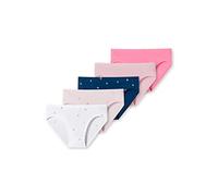 Schiesser Mädchen 5 Pack Slips Unterhosen - 95/5 Organic Bio Baumwolle - Größe 92 bis 215