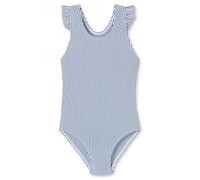 Badeanzug Seersucker Streifen Rüschen dunkelblau - Aqua 92