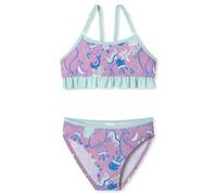 Schiesser Mädchen Bustier Aqua Kids Girls-Größe 92 bis 140 Bikini-Set, Beere_182728, 116 cm