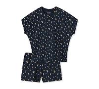 Schiesser Mädchen Kurzer Schlafanzug Pyjamaset, Anthrazit 203 (I), 140