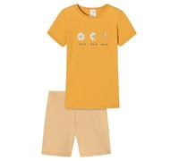 Schiesser Mädchen Kurzer Schlafanzug Pyjamaset, Gelb, 92