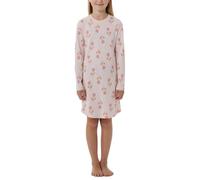 Nachthemd langarm Blumen bonbonrosa - Nightwear 128