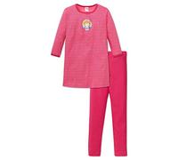 Schiesser Mädchen Nachthemd Prinzessin Lillifee 1/1 mit Leggings, Gr. 92 (Herstellergröße: 092), Rot (pink 504)