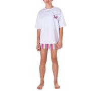 Schlafanzug kurz Streifen weiß - Teens Nightwear 152