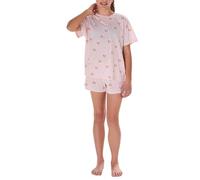Schlafanzug kurz Regenbogen rosa - Teens Nightwear 152