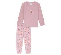Schiesser Mädchen Schlafanzug Lang - 100% Organic Bio Baumwolle Größe 92 Bis 140 Pyjamaset, Veilchen_181827, 116 EU