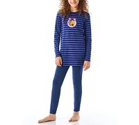 Schiesser Pyjama Mädchen blau, 140