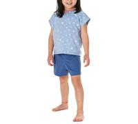 Schlafanzug kurz Muscheln hellblau - Kids Nightwear 128