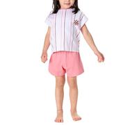 Schlafanzug kurz Streifen pink - Kids Nightwear 98