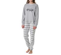 Schiesser Pyjama Mädchen grau, 152