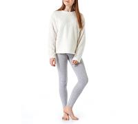 Schiesser Schlafanzug lang Fleece off-white - Teens Nightwear für Mädchen 164