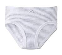SCHIESSER Mädchen Slip - Unterhose, Hüftslip, Feinripp, Basic, 98-140 Grau / 92 92 Grau