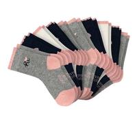 SCHIESSER Mädchen Socken, 10er Pack - "Legwear Kids", Muster, Baumwolmischung 23-26 Grau