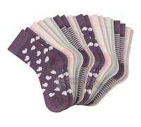Kurzsocken SCHIESSER "Socken Legwear Kids 10P 10er Pack", Mädchen, Gr. 23-26, lila, Obermaterial: 75% Baumwolle CO. 24% Polyamid PA. 1% Elasthan EL., Socken (68459122-23) lila