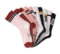 Kurzsocken SCHIESSER "Socken Legwear Teens 10er Pack", Mädchen, Gr. 39-42, bunt (rosa, schwarz, weiß, rot, rosa, weiß), Obermaterial: 75% Baumwolle CO. 24% Polyamid PA. 1% Elasthan EL., Socken (512222
