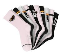 SCHIESSER Mädchen Socken, 10er Pack - "Legwear Teens", Muster, Baumwolmischung Rosa/Schwarz/Weiß 39-42