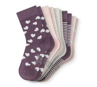 Schiesser Mädchensocken Legwear Kids – 5er-Pack, Muster, Baumwolmischung Lila Größe 23-26