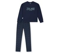 Schlafanzug lang Interlock dunkelblau - Teens Nightwear 164