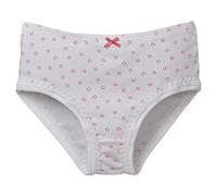 Schiesser Hüftslip weiß mit rosafarbenen Tupfen - Original Classics für Mädchen 98
