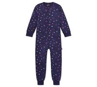 Schiesser Mädchen Zweiteiliger Schlafanzug Overall, Gr. 92 (Herstellergröße: 092), Blau (dunkelblau 803)