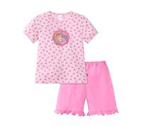 Schiesser Mädchen Zweiteiliger Schlafanzug Prinzessin Lillifee Schlafanzug kurz 156644, Gr. 92, Rot (rosa 503)