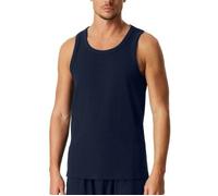 Schiesser Men Double Rib Tank Top Marine Baumwolle Small