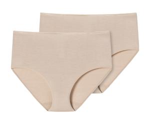 Schiesser Midi Slip Modal Essentials Unterwäsche sandbraun Damen - 2 Stück, Größe 46