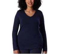 Schiesser Mix and Relax Long Sleeve Shirt Blau Modal Large Damen