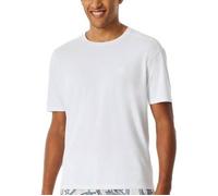 Schiesser Mix and Relax Men Short Sleeve Shirt Weiß Baumwolle Large Herren