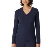 Schiesser Mix and Relax Shirt With Buttons Blau Modal 4XL Damen