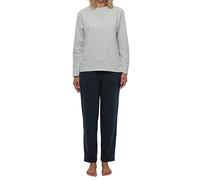 Schiesser - Mix - Organic Cotton - Schlafanzug lang (40 Blau gepunktet/Grau)