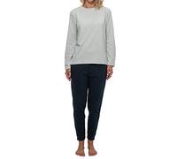 Schiesser - Mix - Organic Cotton - Schlafanzug lang (42 Dunkelblau/Grau)