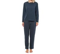 Schiesser - Mix - Organic Cotton - Schlafanzug lang (48 Blau gepunktet/Dunkelblau)