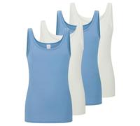Schiesser - Modal Essentials - Unterhemd/Top - 4er Pack (44 Hellblau)