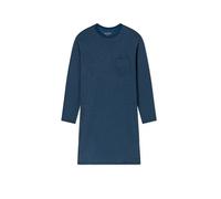 Schiesser Herren lang-Bigshirt-Sleepshirt-Baumwolle-Comfort Essentials Nachthemd, atlantikblau_182022, 54